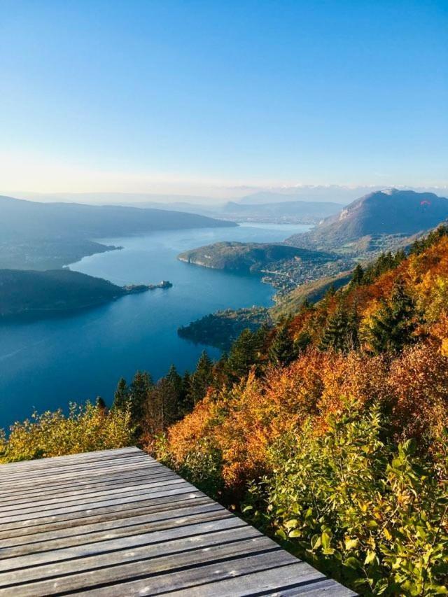 Appartement Plein Centre Village, Vue Montagnes, Proximite Immediate Lac Doussard Bagian luar foto